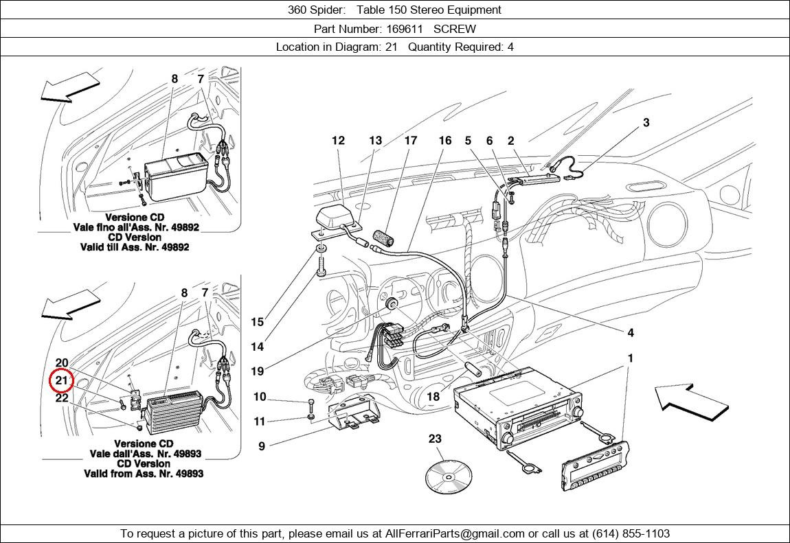 Ferrari Part 169611