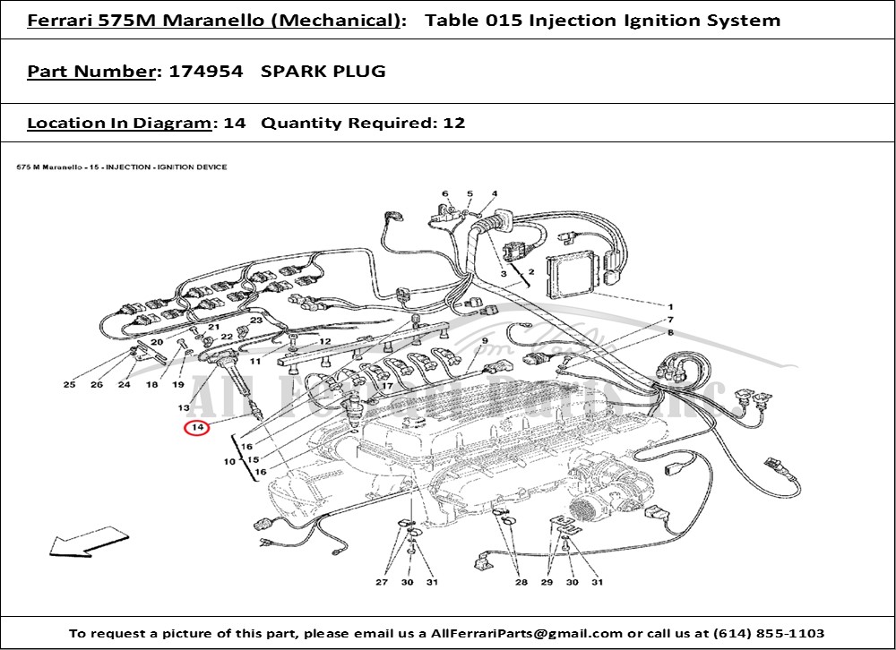 Ferrari Part 174954