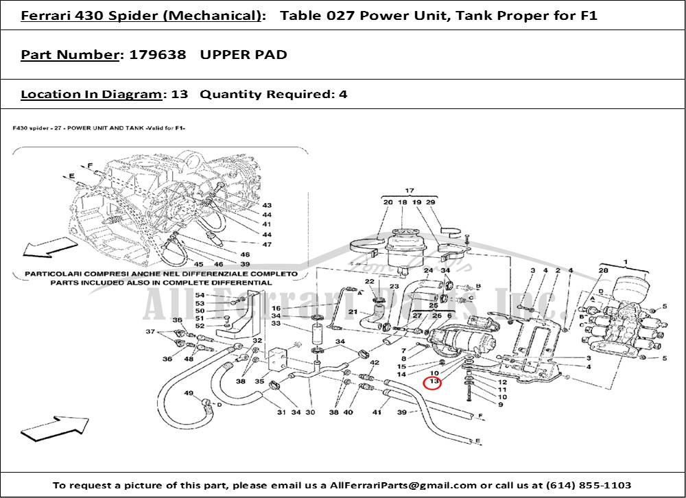 Ferrari Part 179638