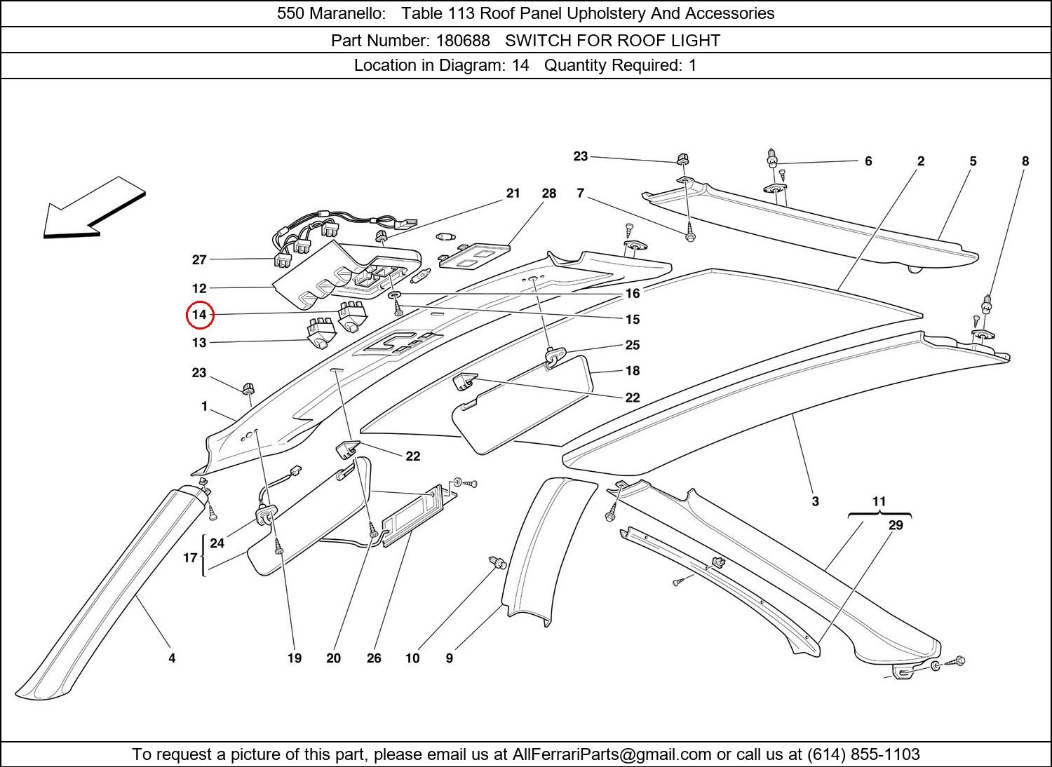 Ferrari Part 180688