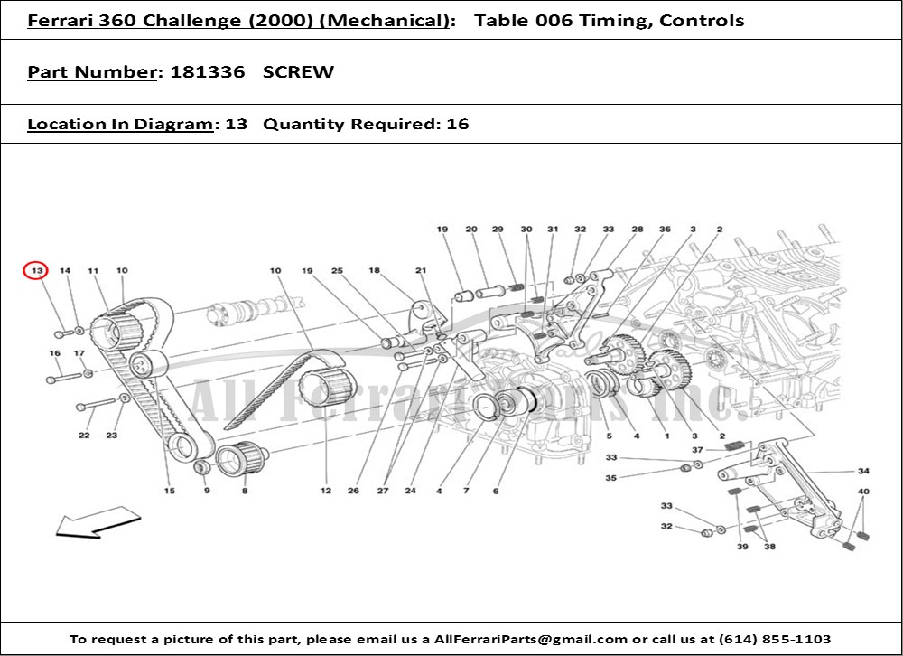 Ferrari Part 181336