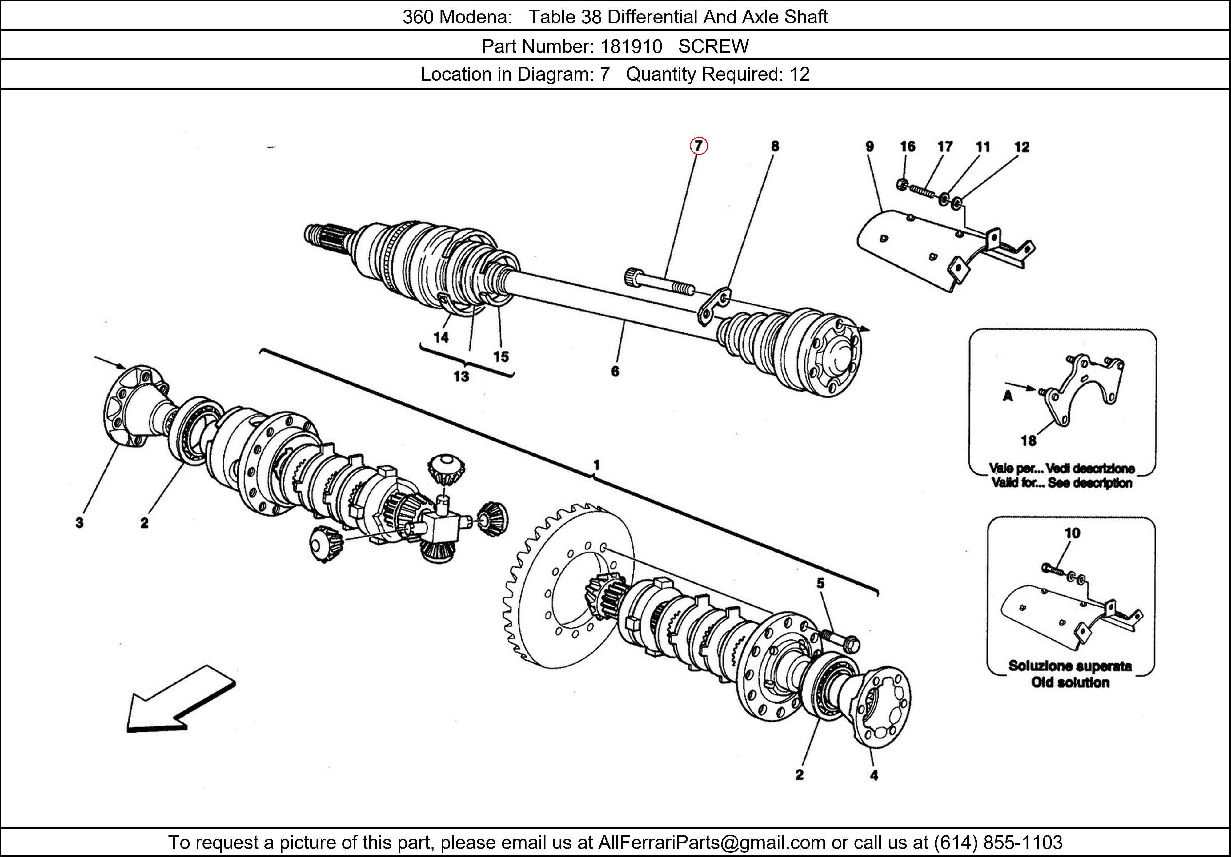 Ferrari Part 181910