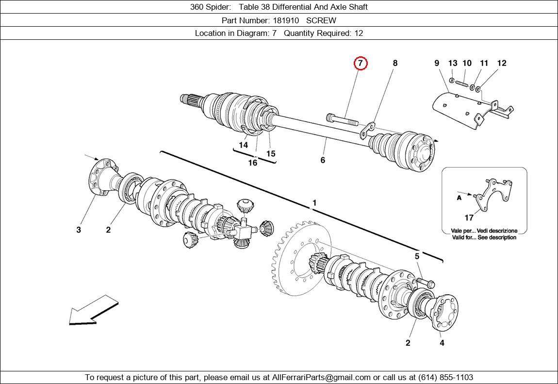 Ferrari Part 181910