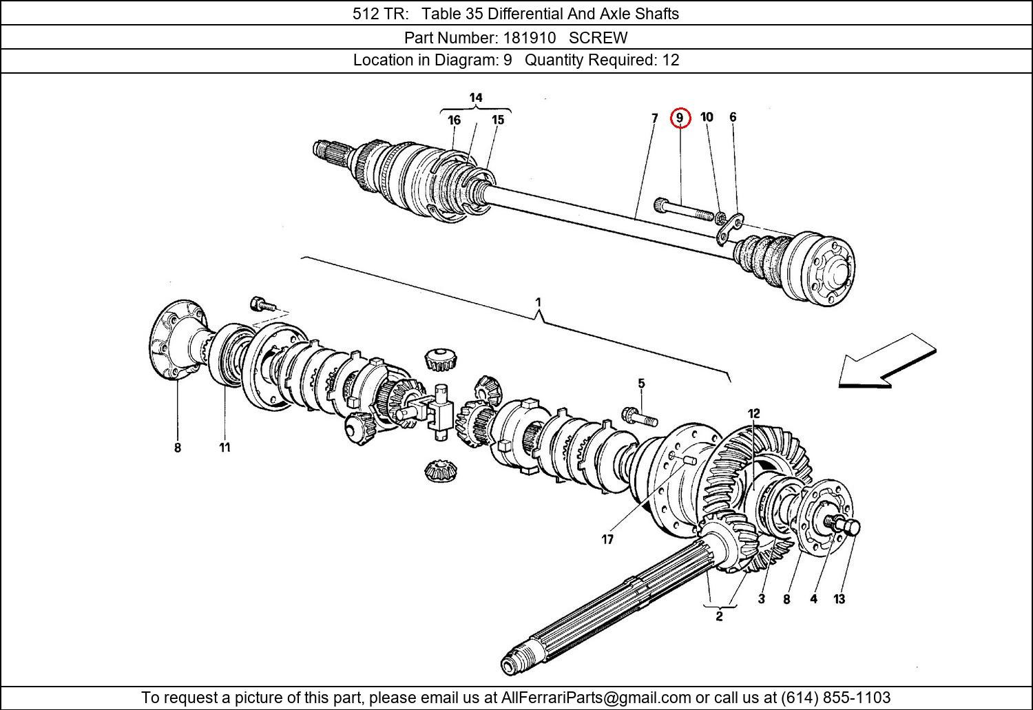 Ferrari Part 181910