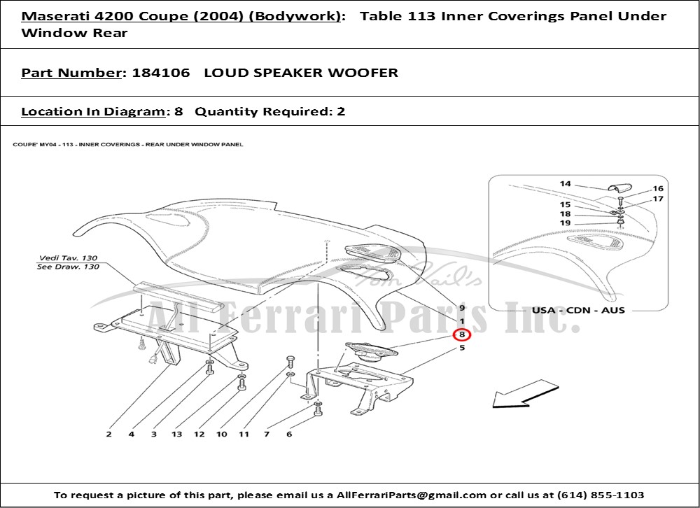 Ferrari Part 184106