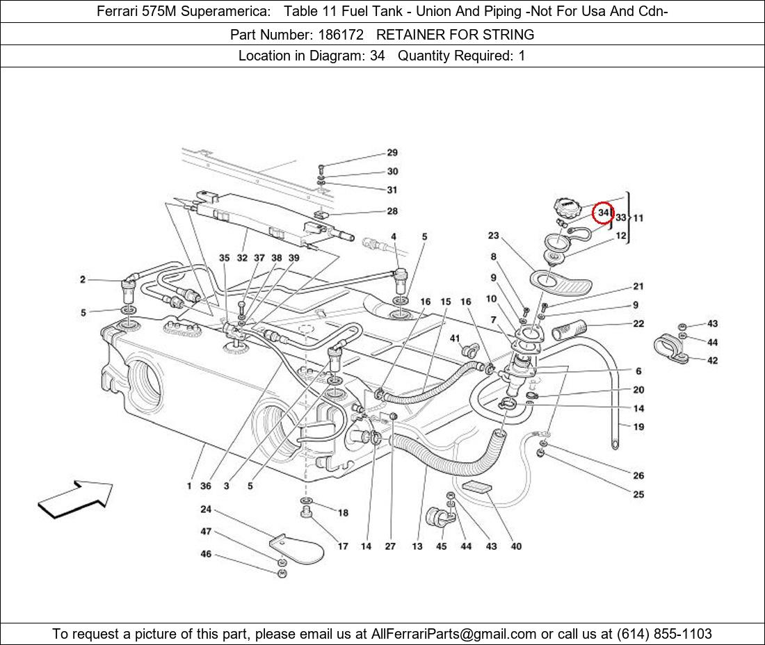 Ferrari Part 186172