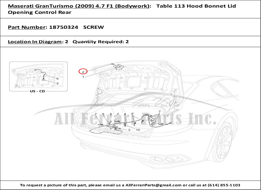 Ferrari Part 18750324