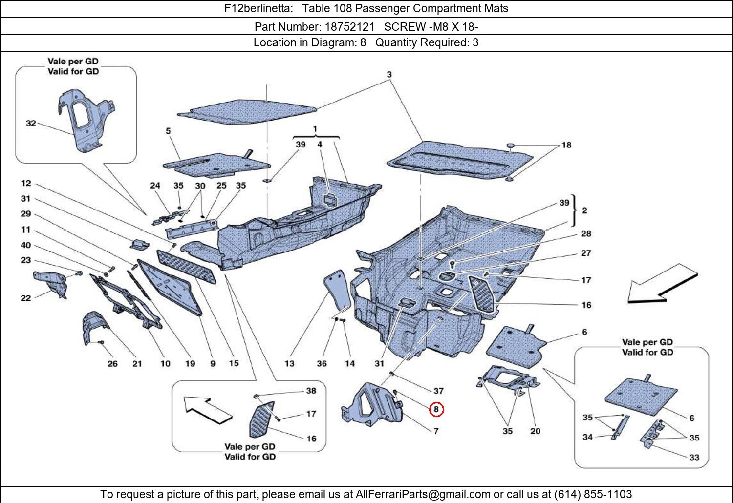 Ferrari Part 18752121