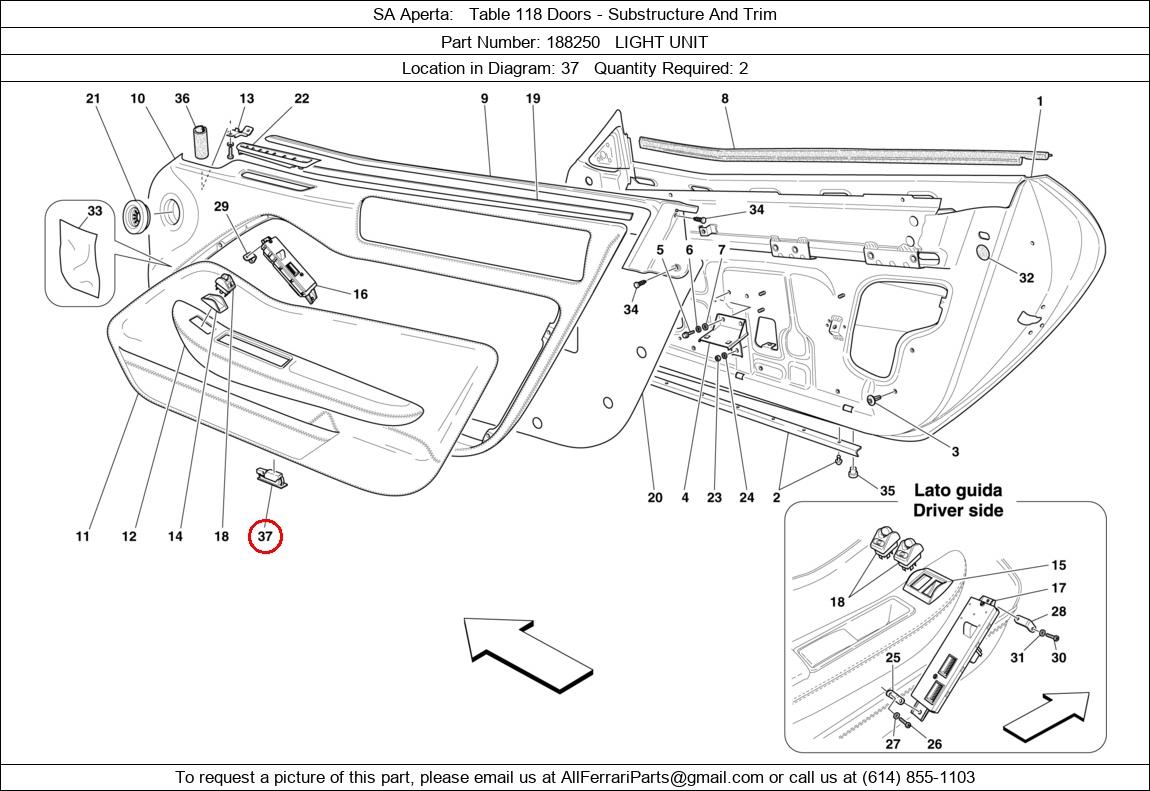 Ferrari Part 188250