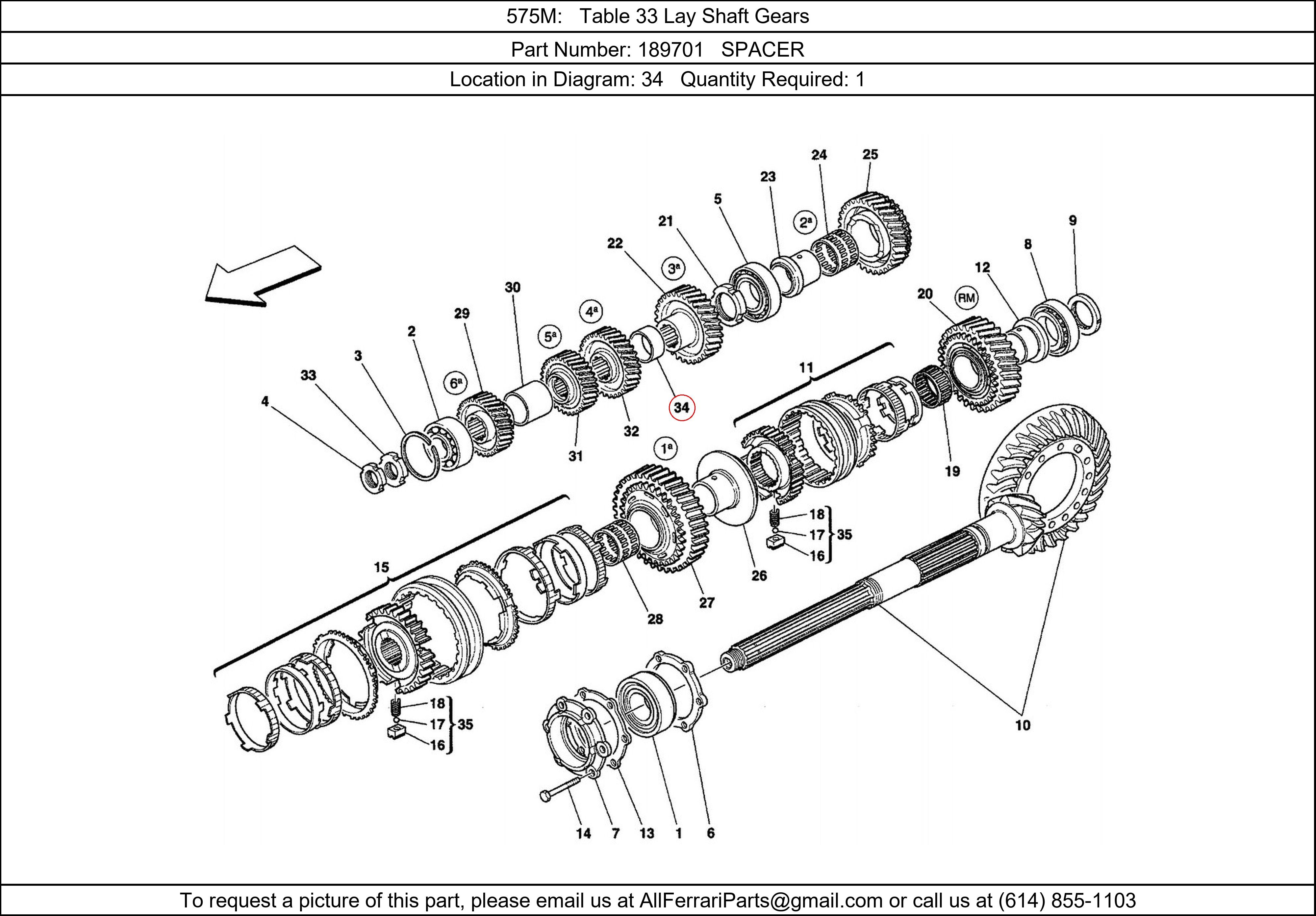 Ferrari Part 189701