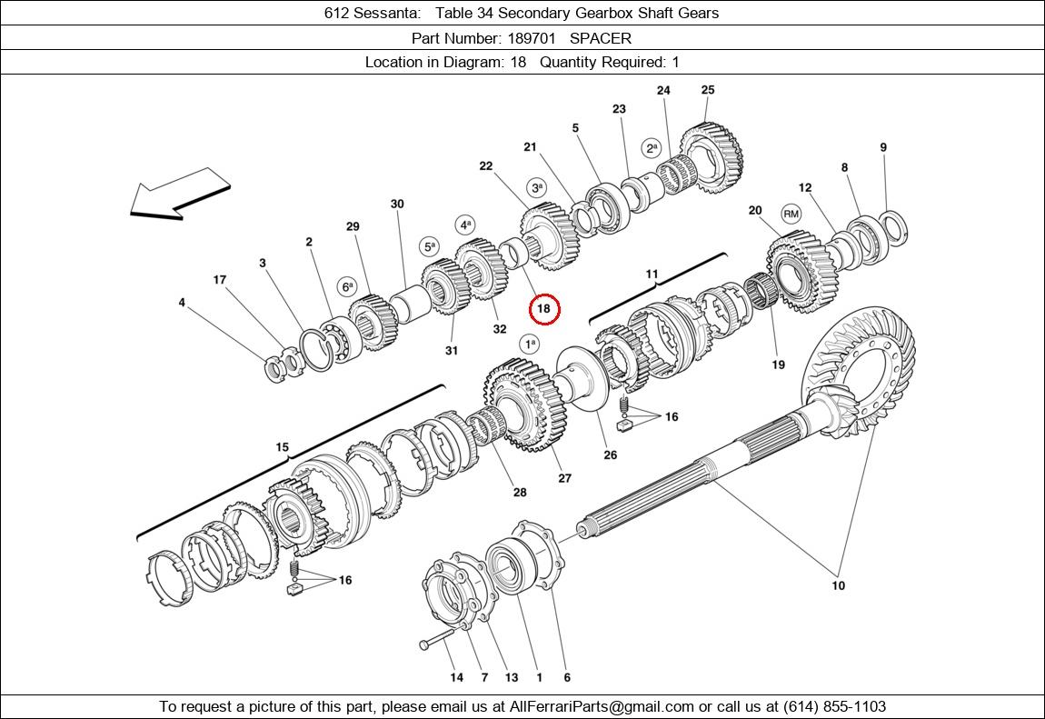 Ferrari Part 189701