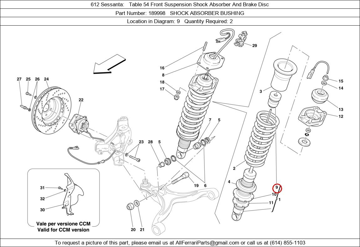 Ferrari Part 189998