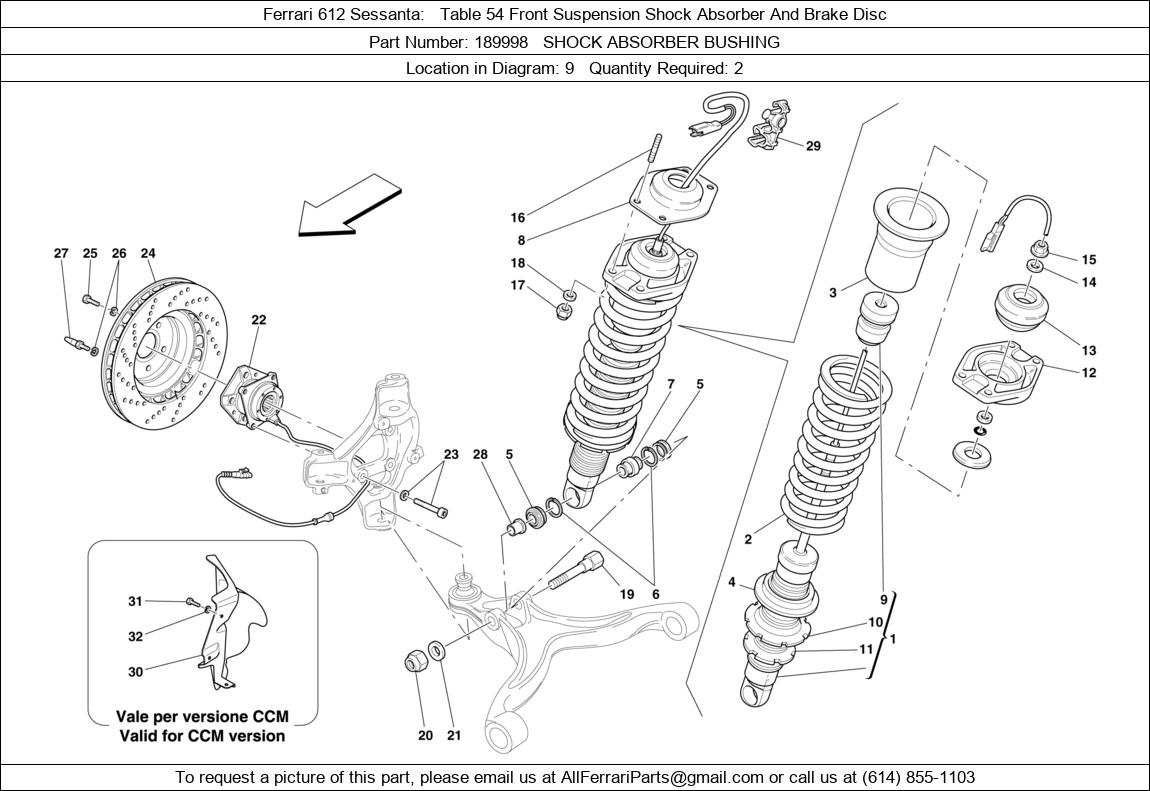 Ferrari Part 189998