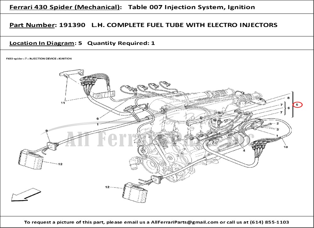 Ferrari Part 191390