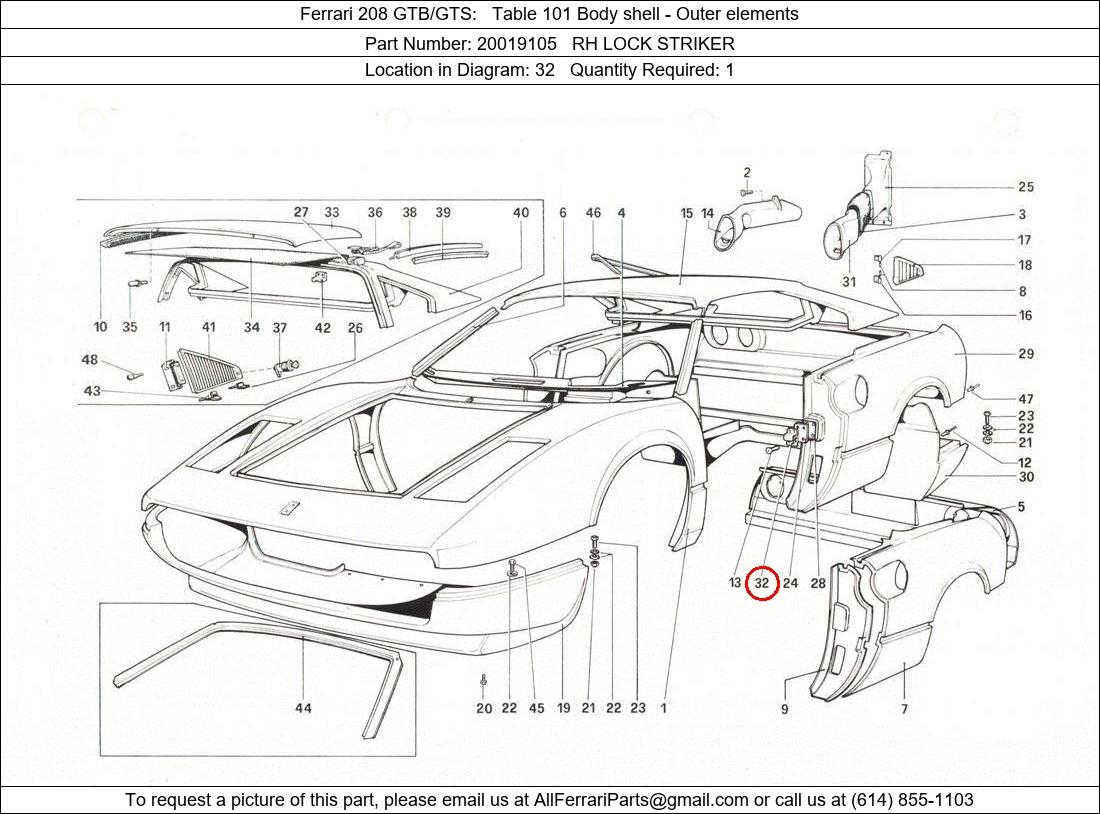 Ferrari Part 20019105