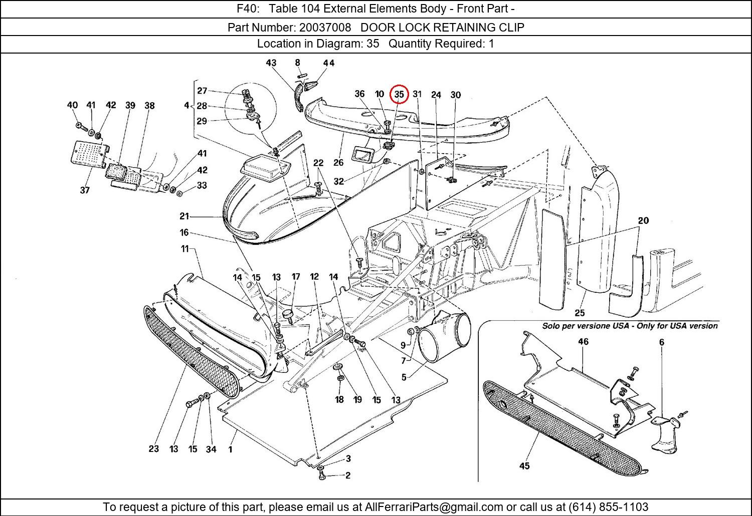 Ferrari Part 20037008