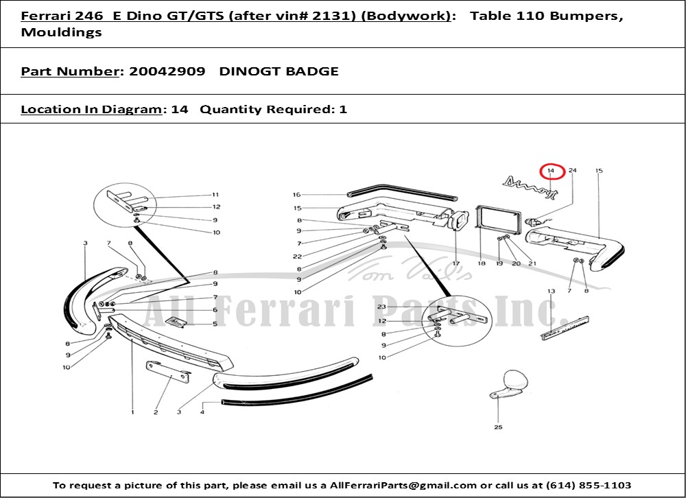 Ferrari Part 20042909