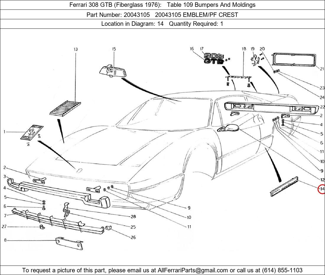 Ferrari Part 20043105