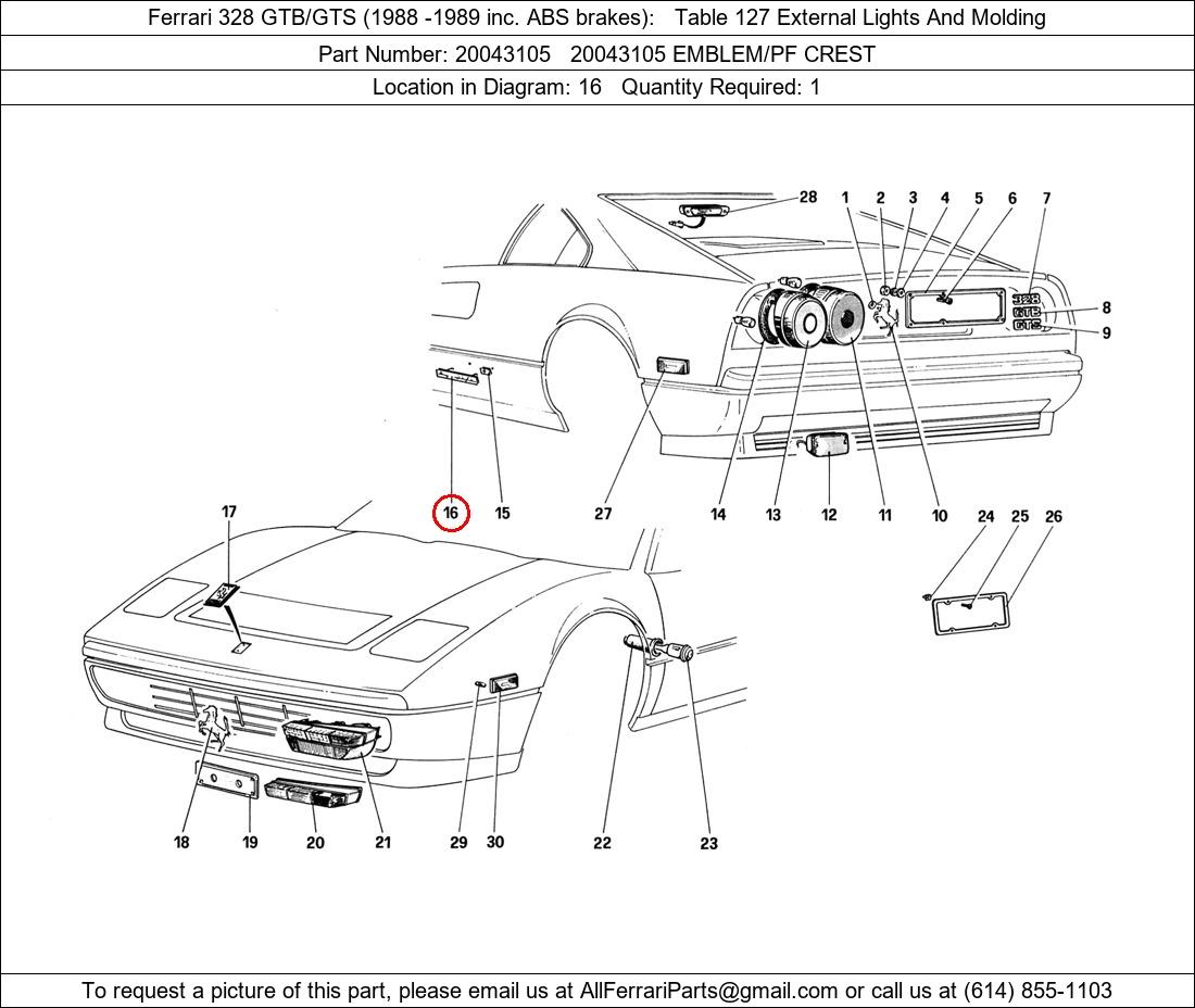 Ferrari Part 20043105