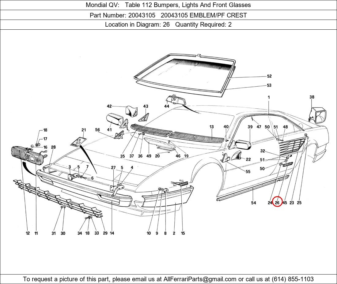 Ferrari Part 20043105