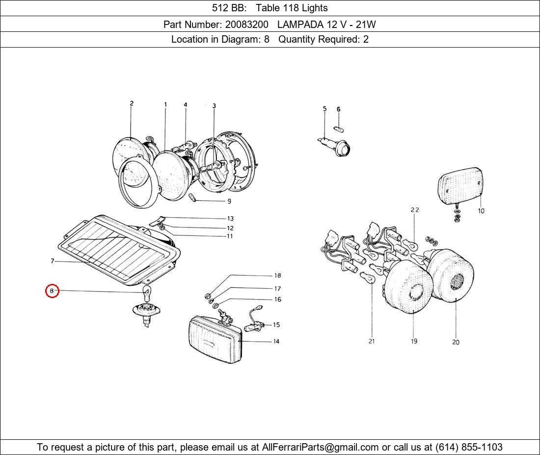 Ferrari Part 20083200