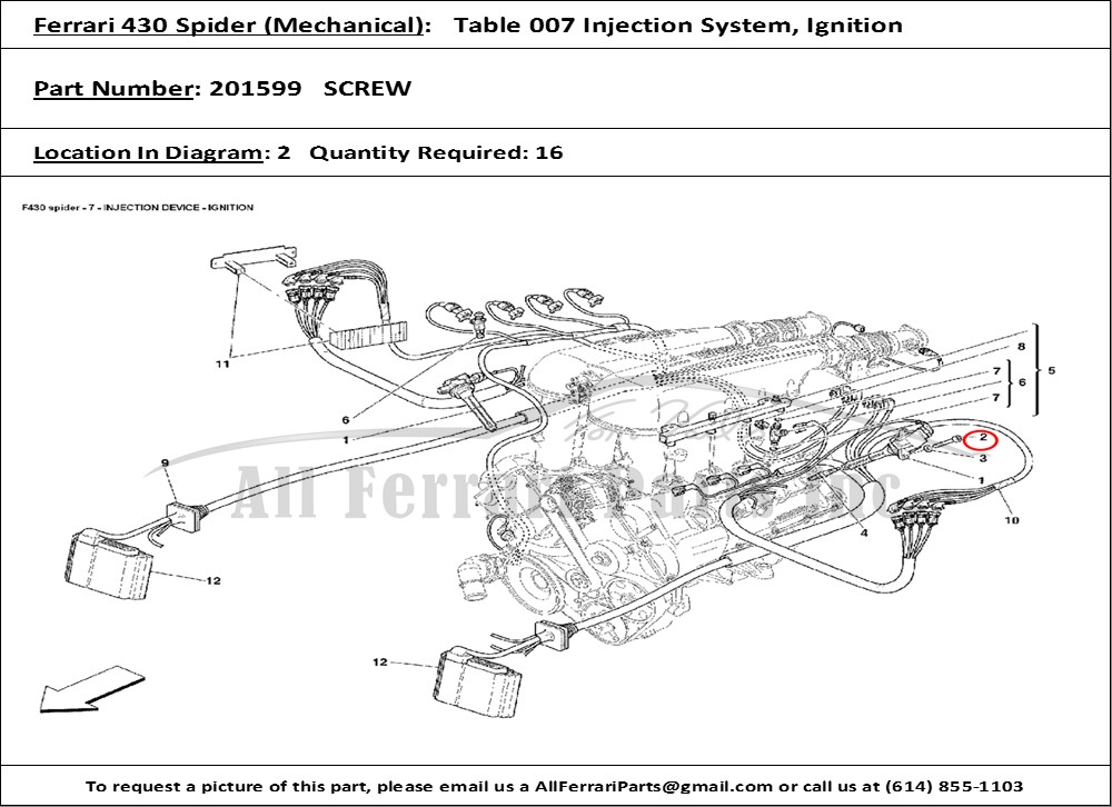 Ferrari Part 201599