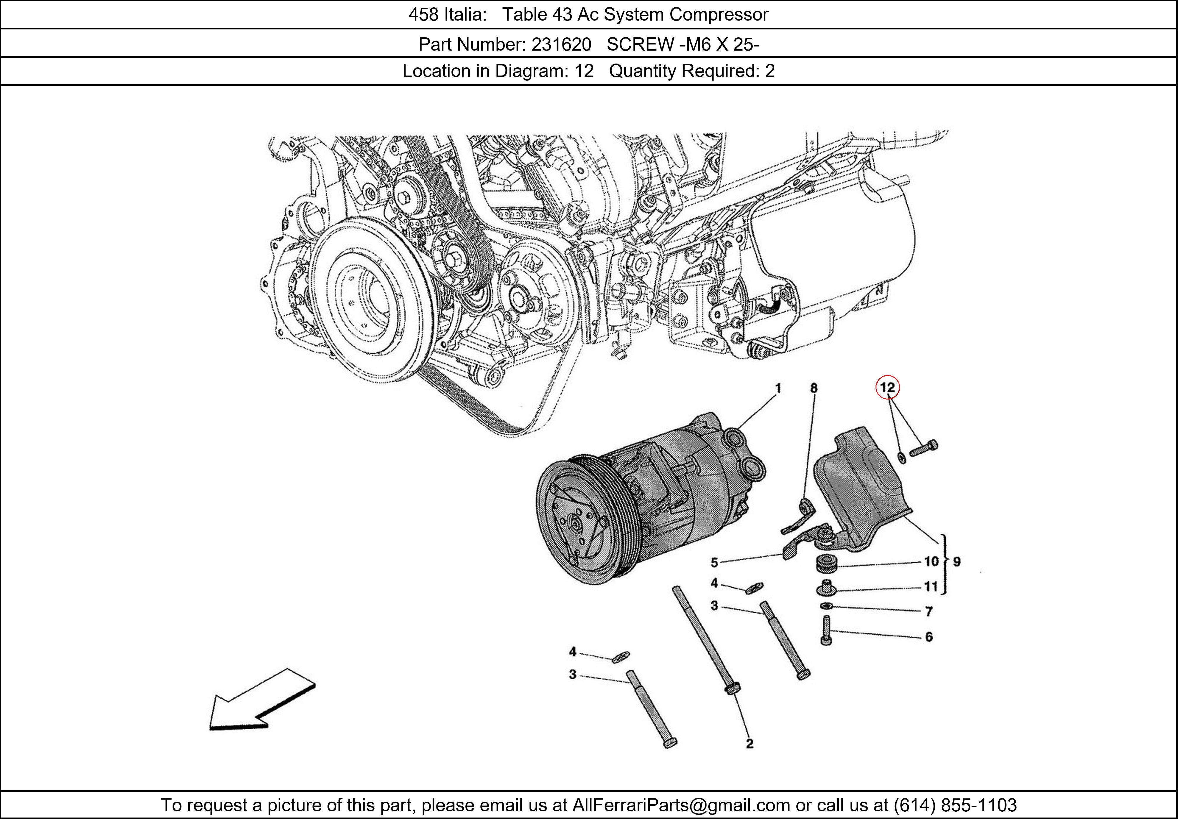 Ferrari Part 231620