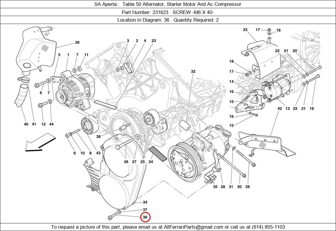 Ferrari Part 231623