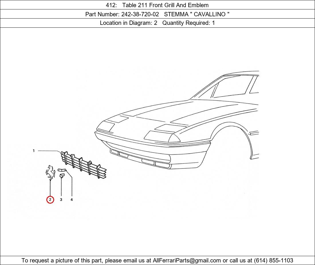 Ferrari Part 242-38-720-02