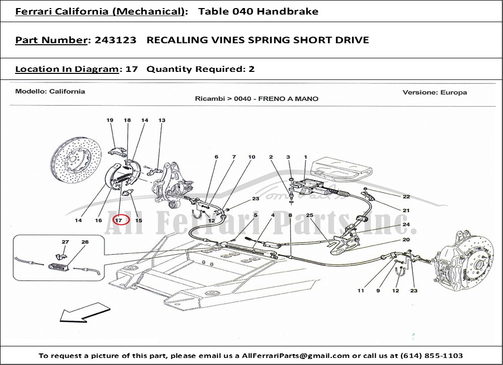 Ferrari Part 243123