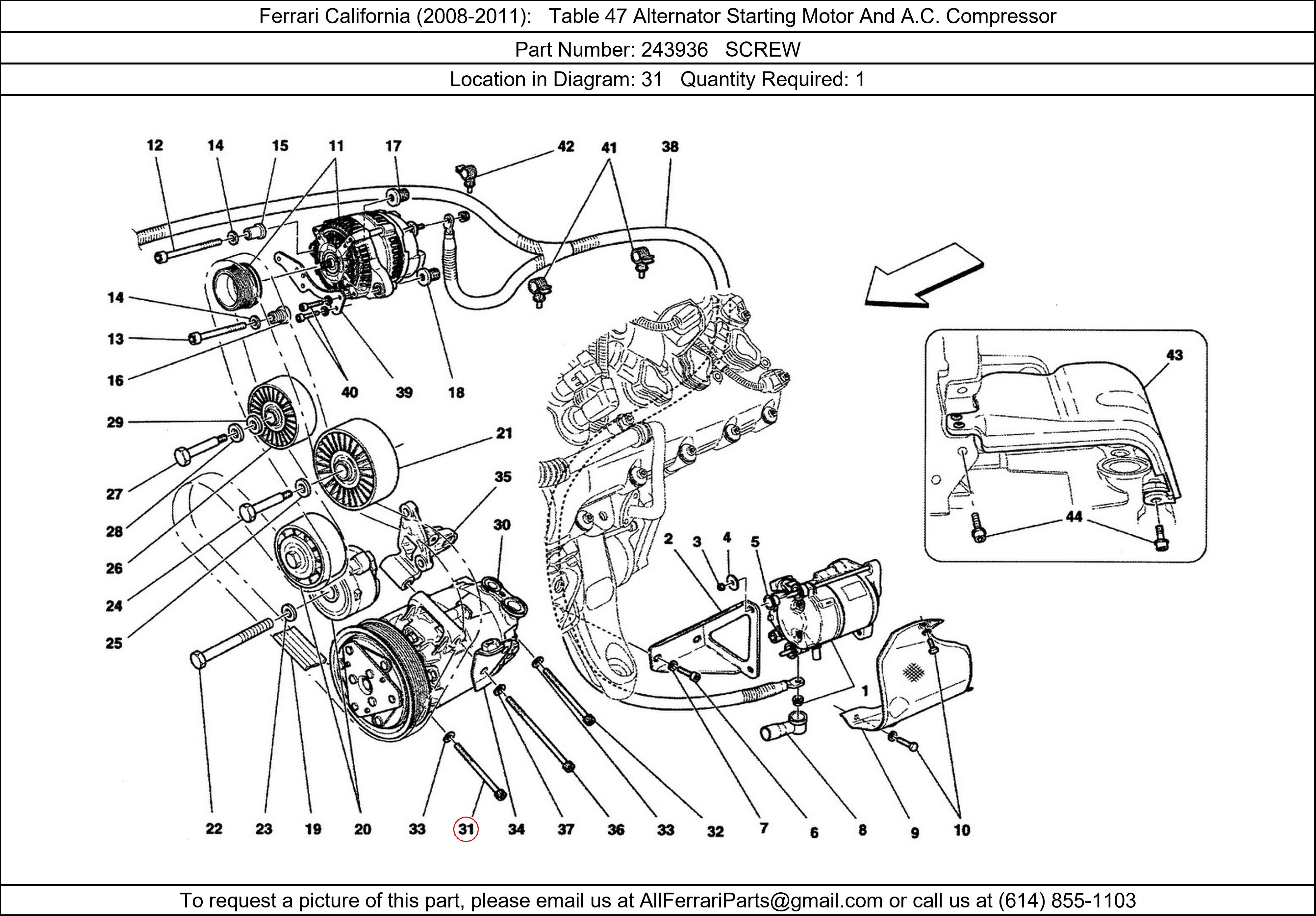 Ferrari Part 243936