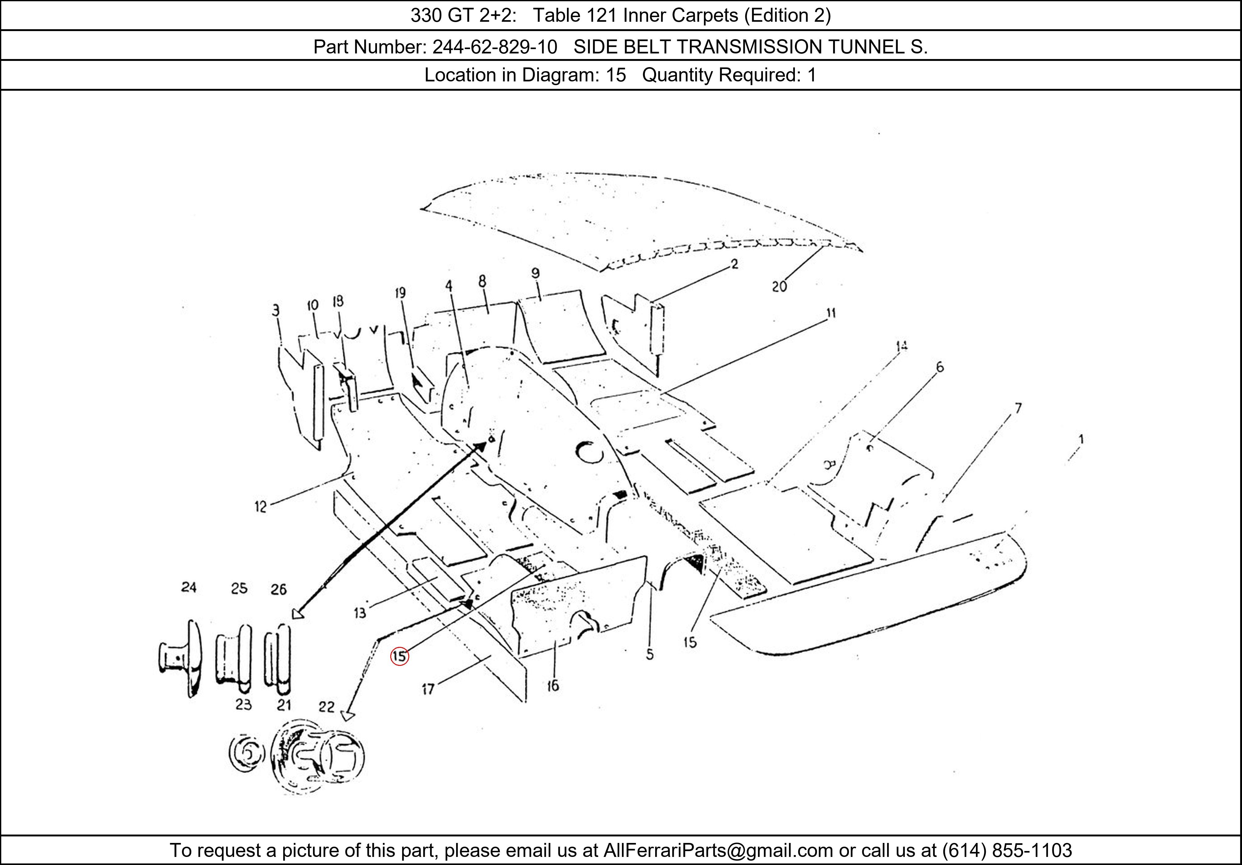 Ferrari Part 244-62-829-10