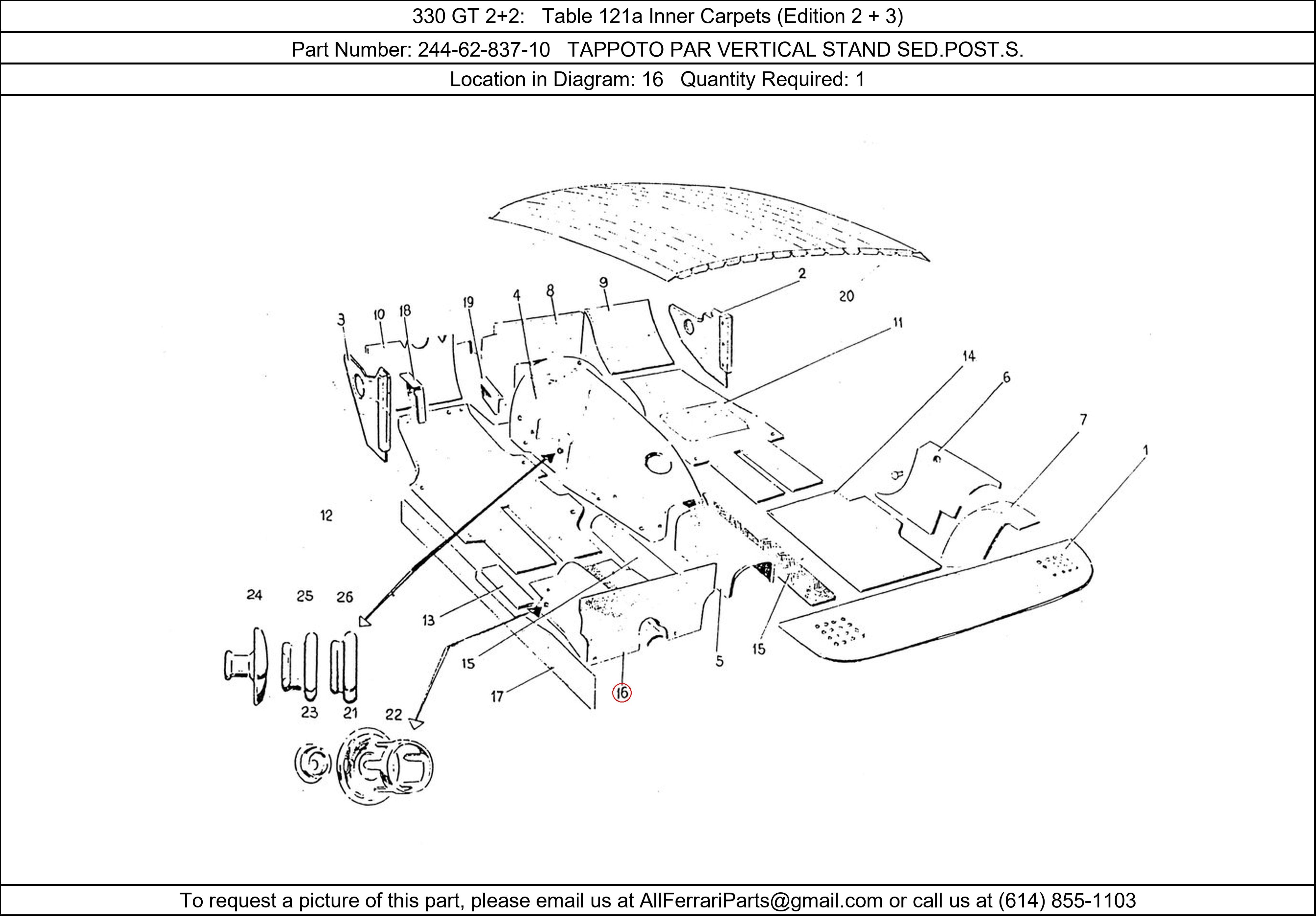 Ferrari Part 244-62-837-10