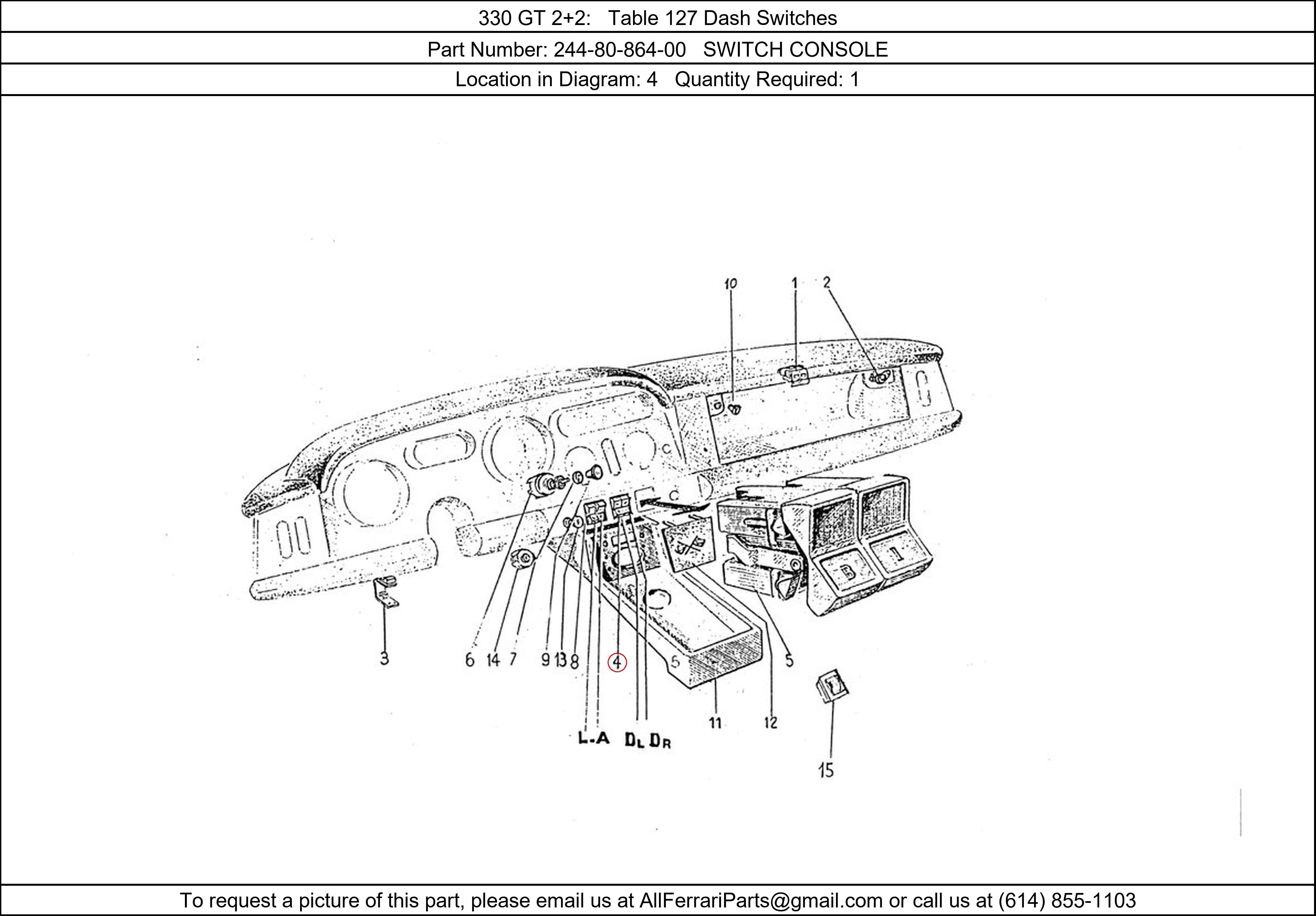 Ferrari Part 244-80-864-00