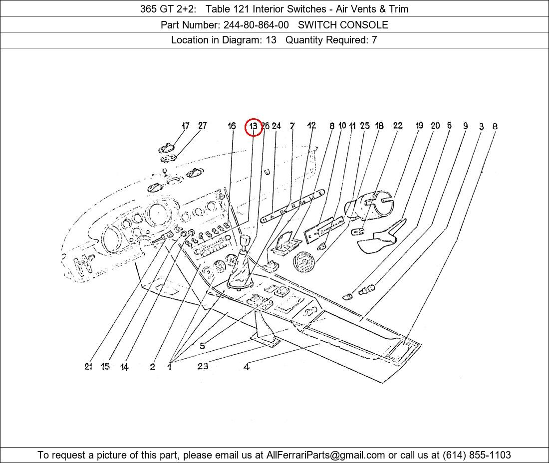 Ferrari Part 244-80-864-00