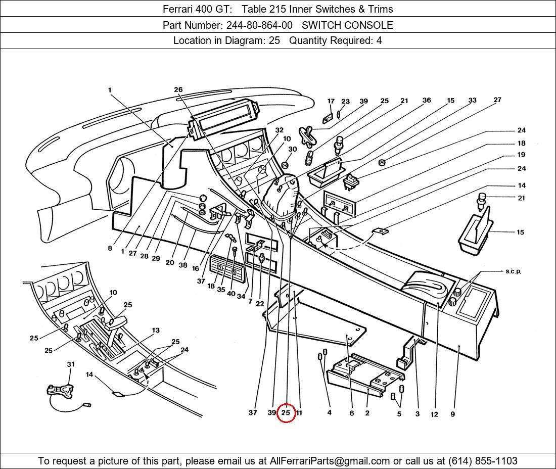 Ferrari Part 244-80-864-00