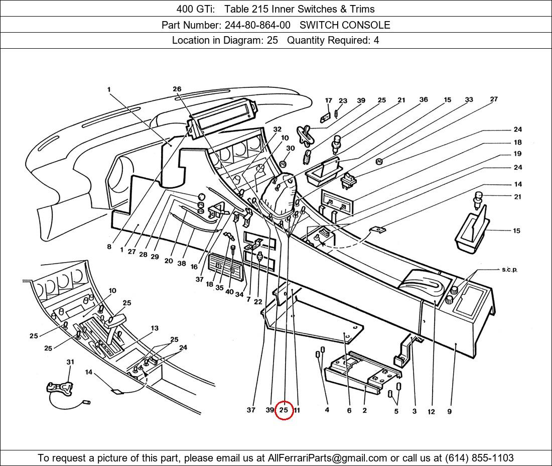 Ferrari Part 244-80-864-00