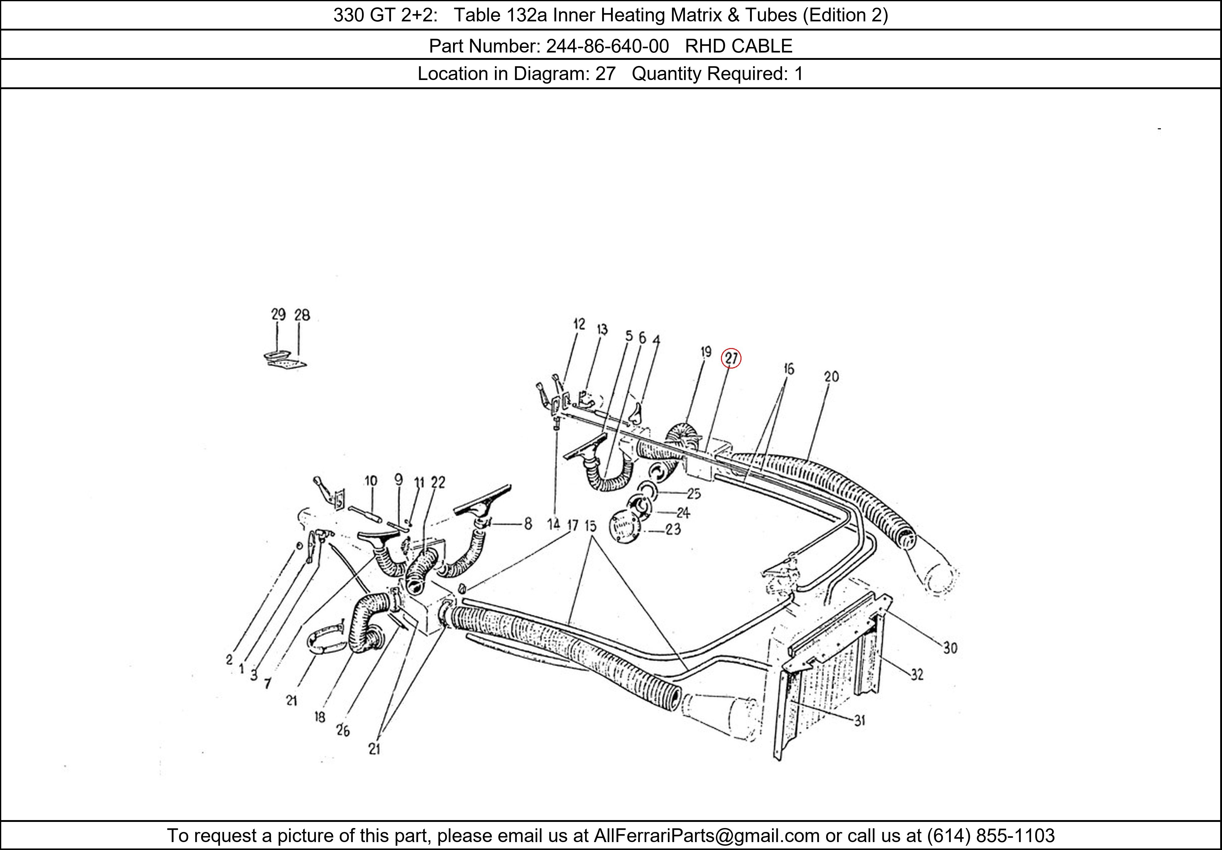 Ferrari Part 244-86-640-00