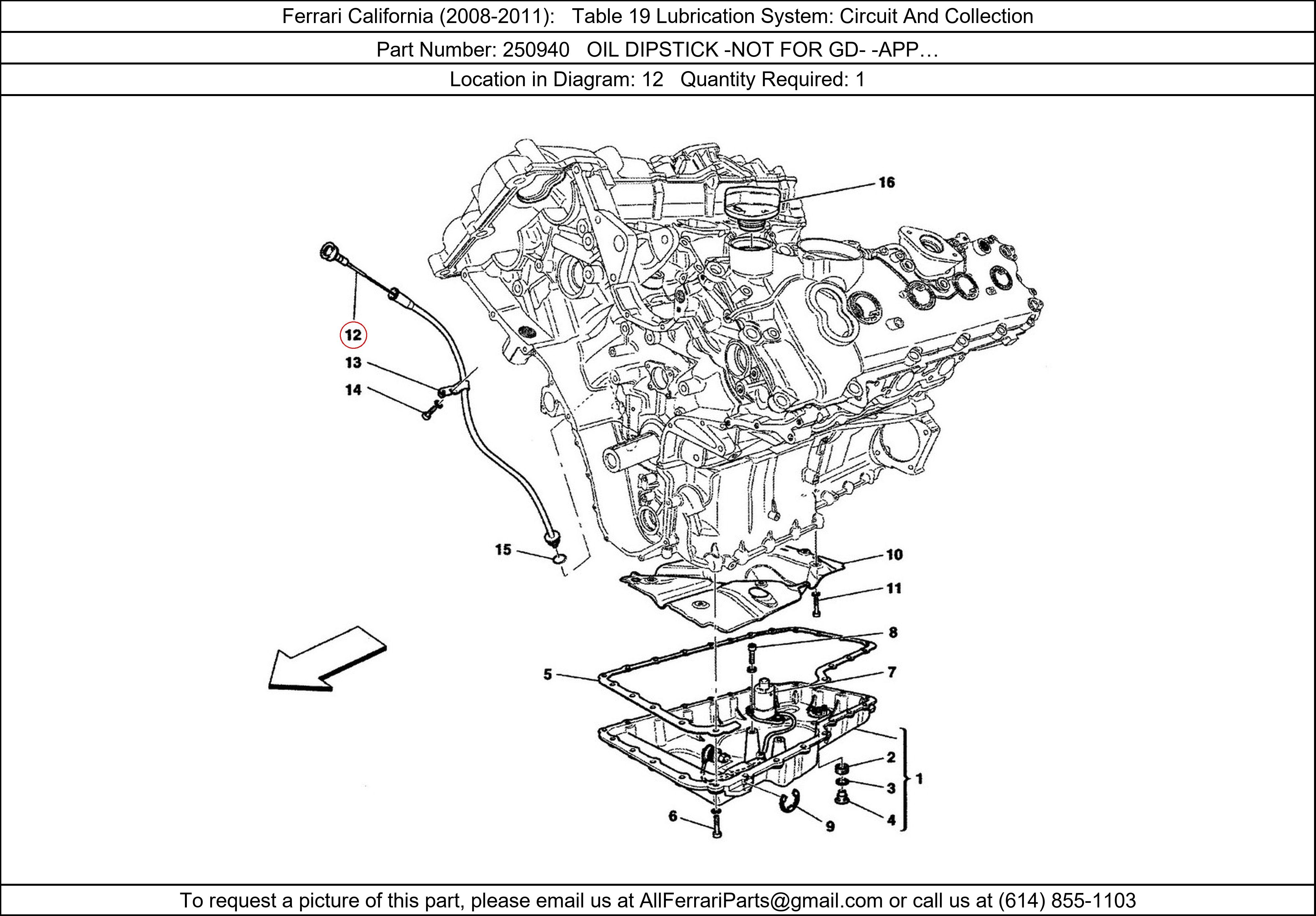 Ferrari Part 250940