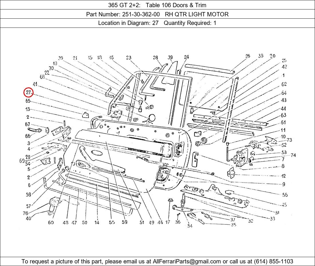 Ferrari Part 251-30-362-00