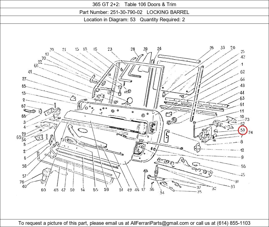 Ferrari Part 251-30-790-02