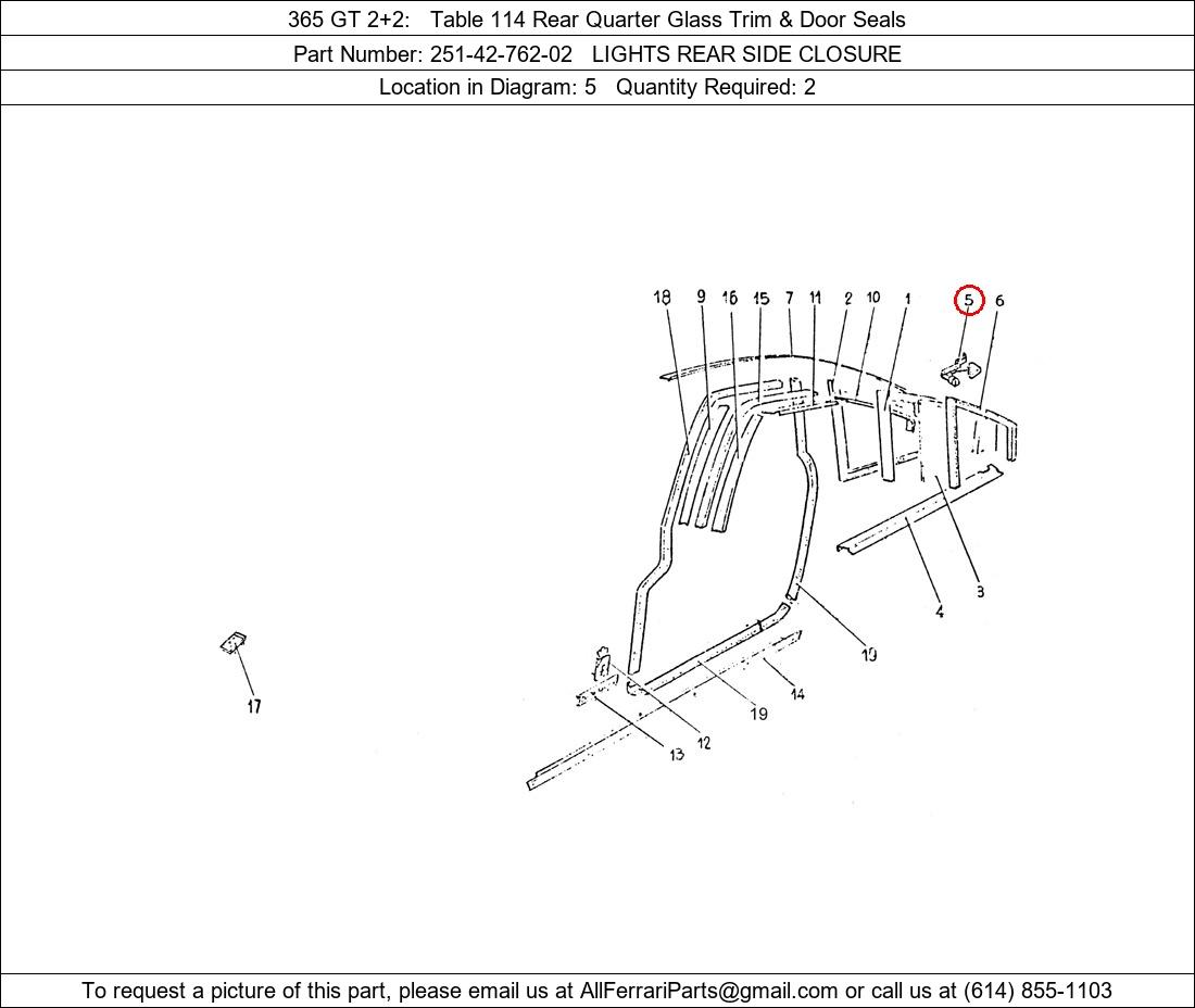 Ferrari Part 251-42-762-02