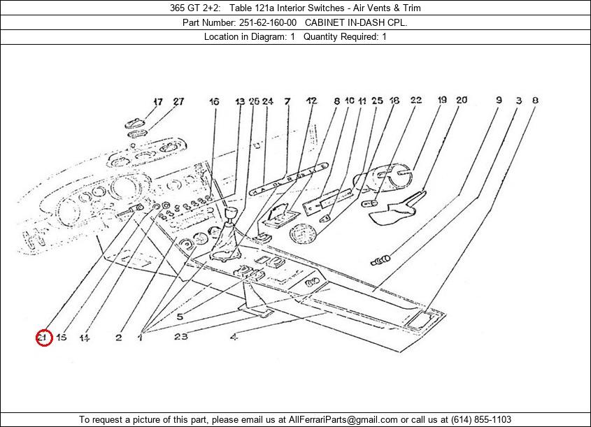 Ferrari Part 251-62-160-00