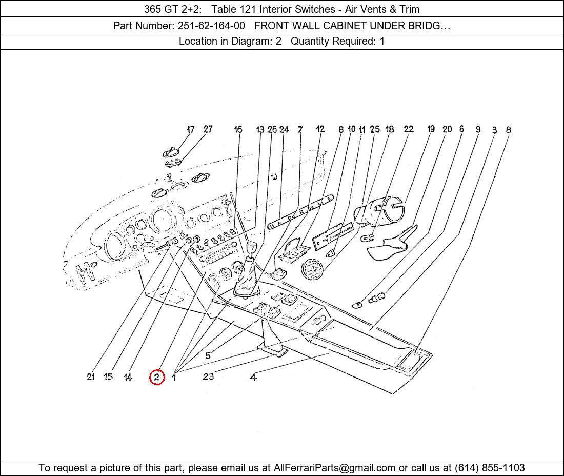 Ferrari Part 251-62-164-00