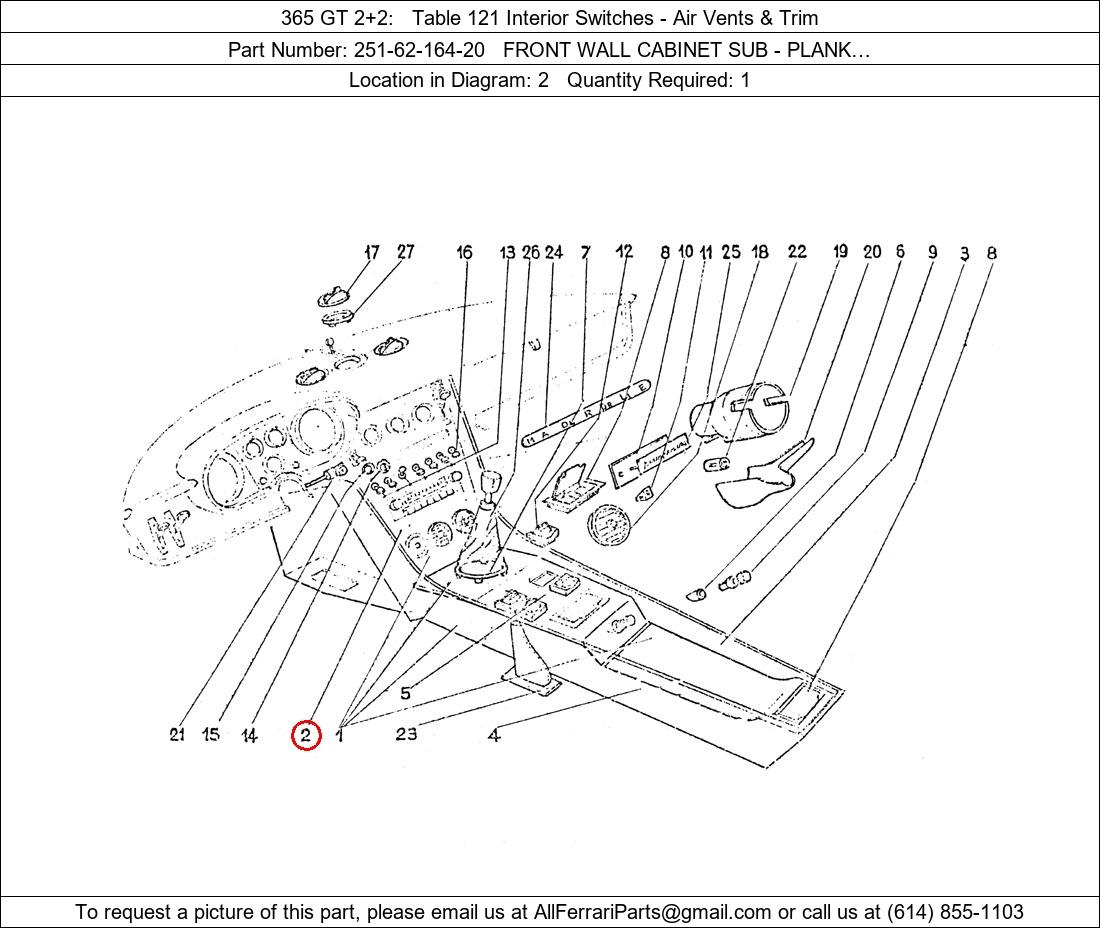 Ferrari Part 251-62-164-20