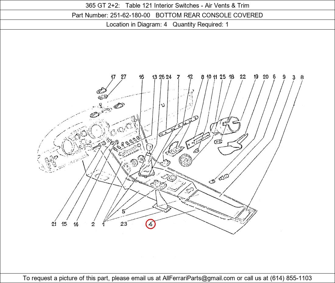 Ferrari Part 251-62-180-00