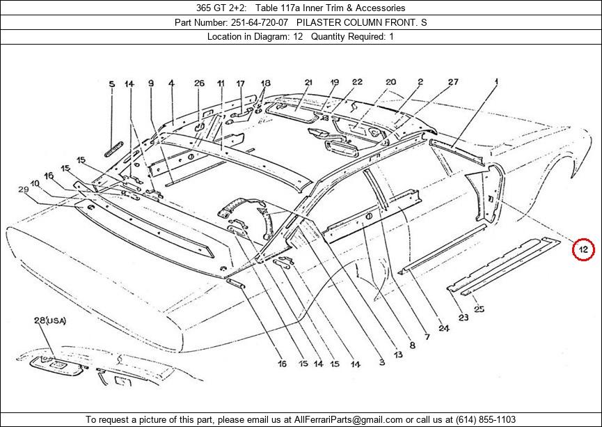 Ferrari Part 251-64-720-07