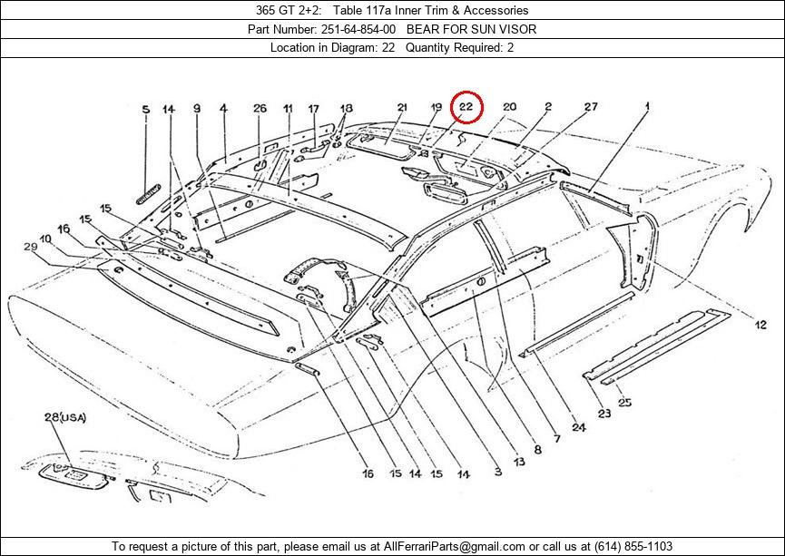 Ferrari Part 251-64-854-00