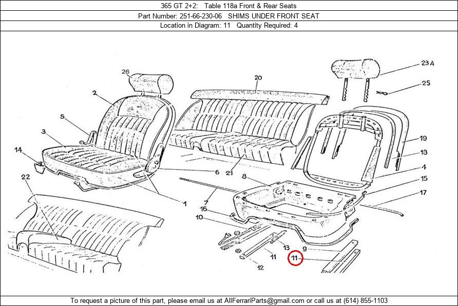 Ferrari Part 251-66-230-06