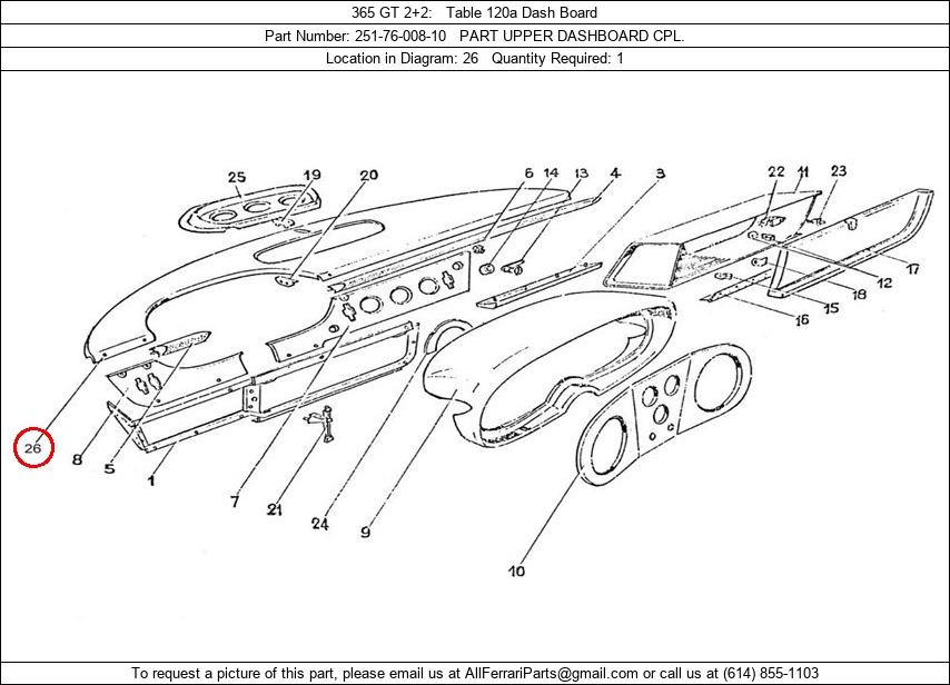 Ferrari Part 251-76-008-10